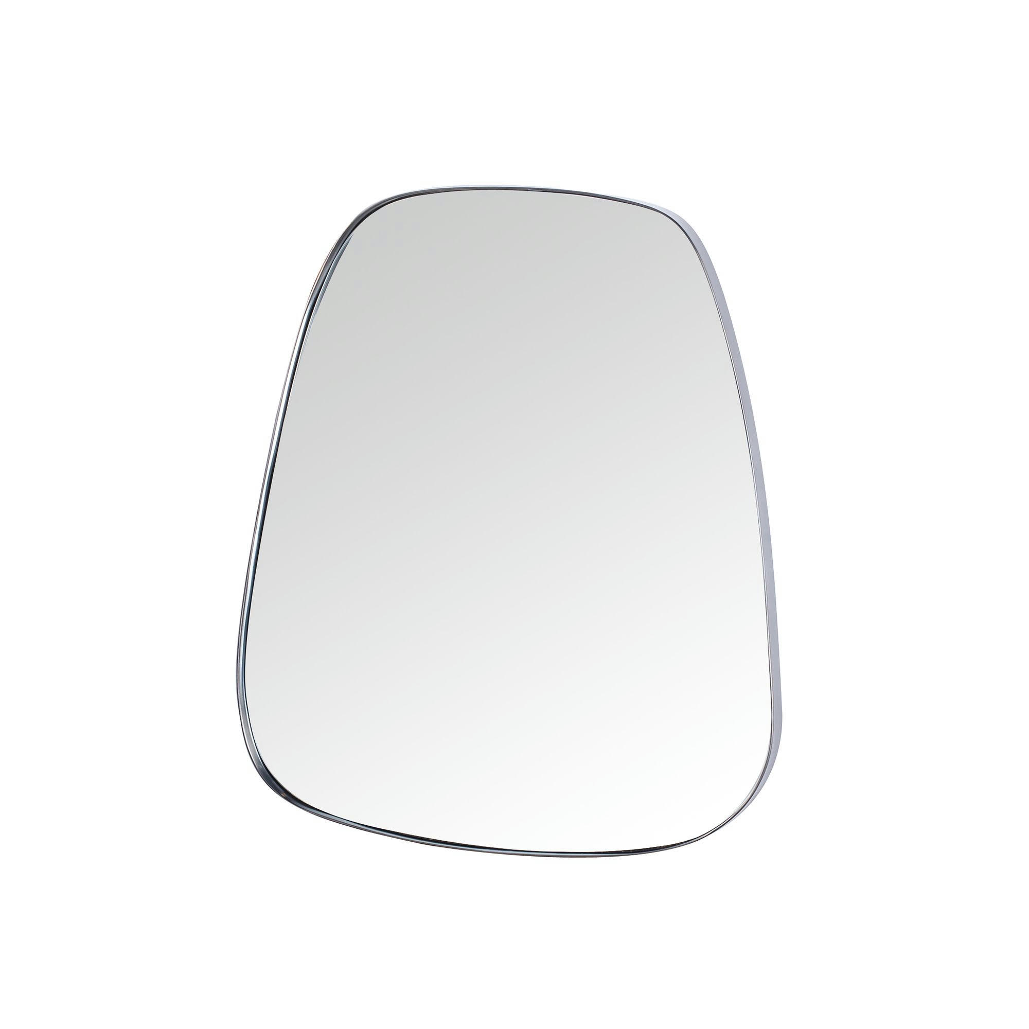 LOFT - Miroir trapèze en étain gris foncé 76x66cm