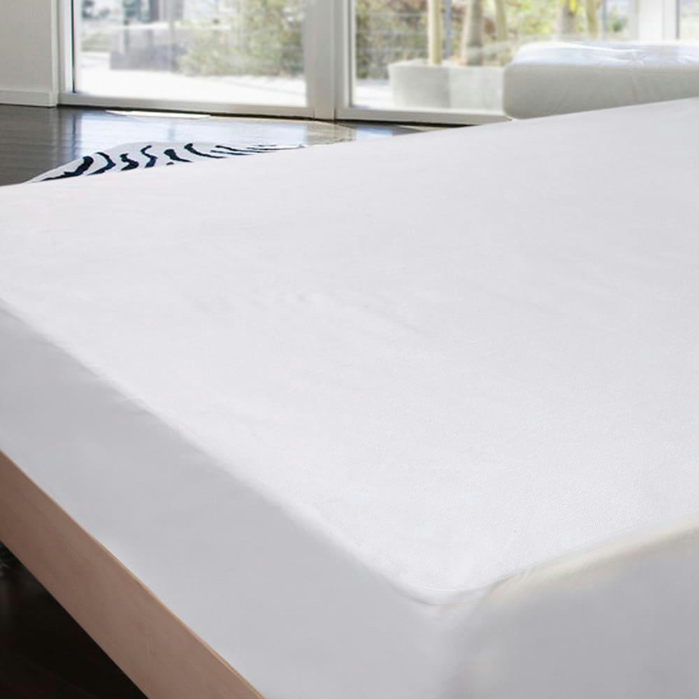 SONGE - Protège-matelas en forme de drap housse coton blanc 140x190 cm