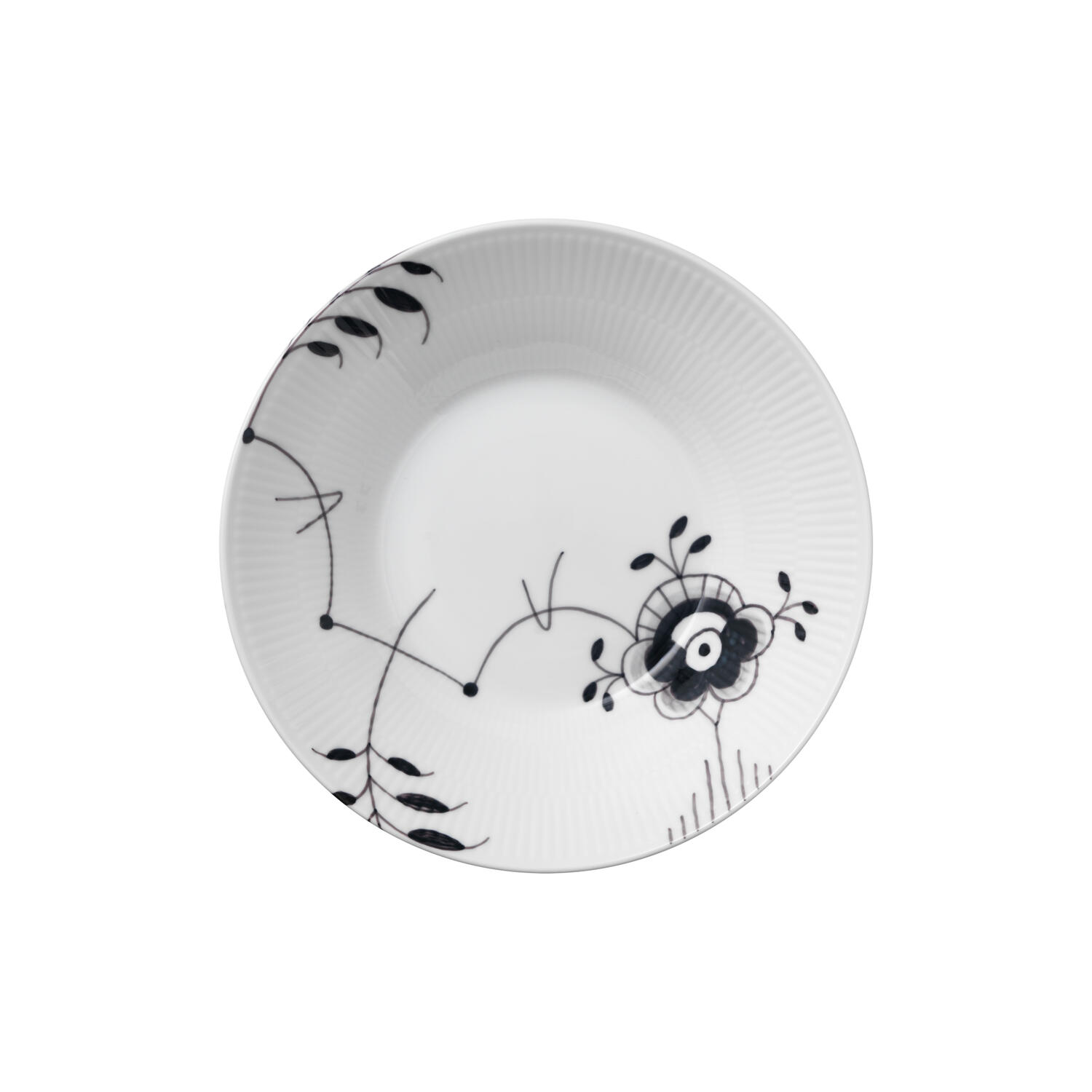 Sort Mega Riflet dyb tallerken ø 24 cm