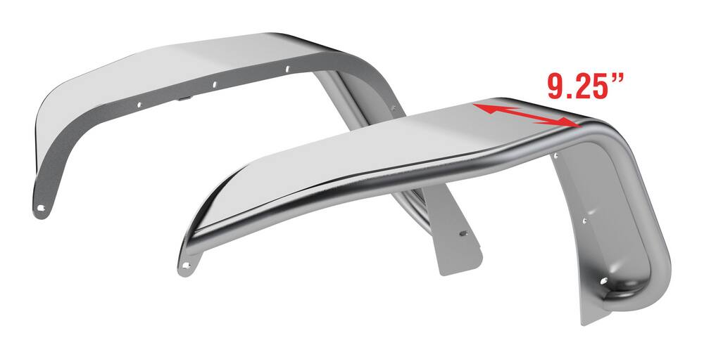 Aries Jeep Fender Flares, Aluminum