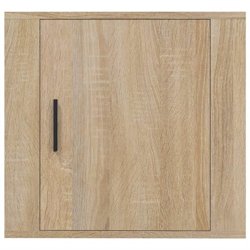 NNEVL Wall-mounted Bedside Cabinets 2 pcs Sonoma Oak 50x30x47 cm