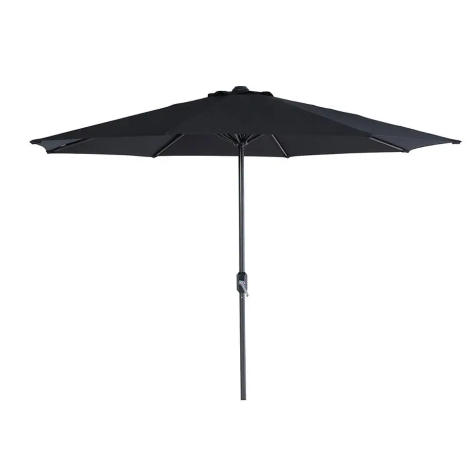 Garden Impressions Lotus parasol &Oslash;300cm - zwart Eureka voet en hoes