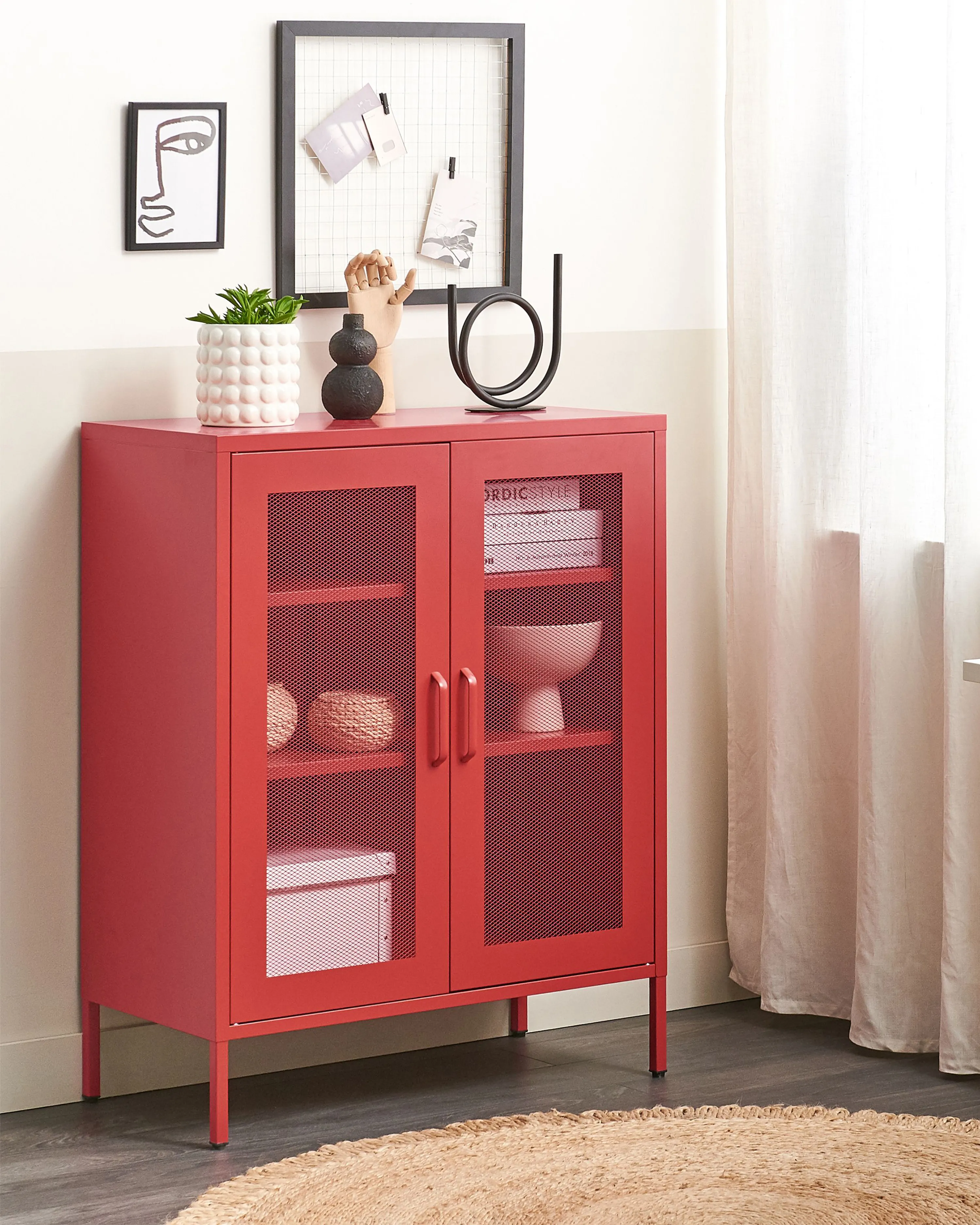 Cabinet WAKATIPU Metal Red