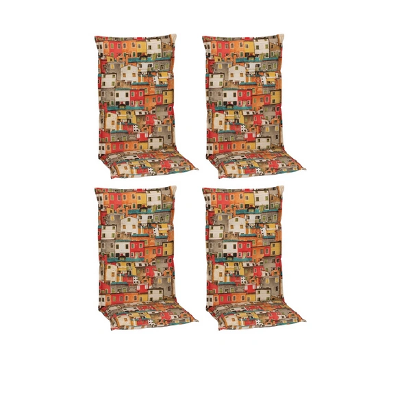 Hochlehnerauflage »Turin«, 4er Set, Design Sardinien, 118x46x08cm