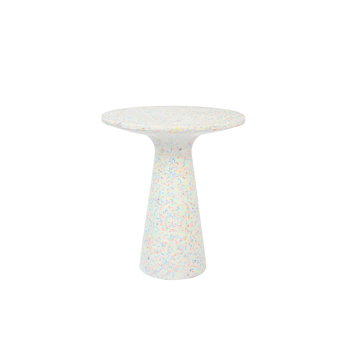 Zuiver Victoria Bijzettafel Rond 40 cm Gerecycled Plastic - Multi colour