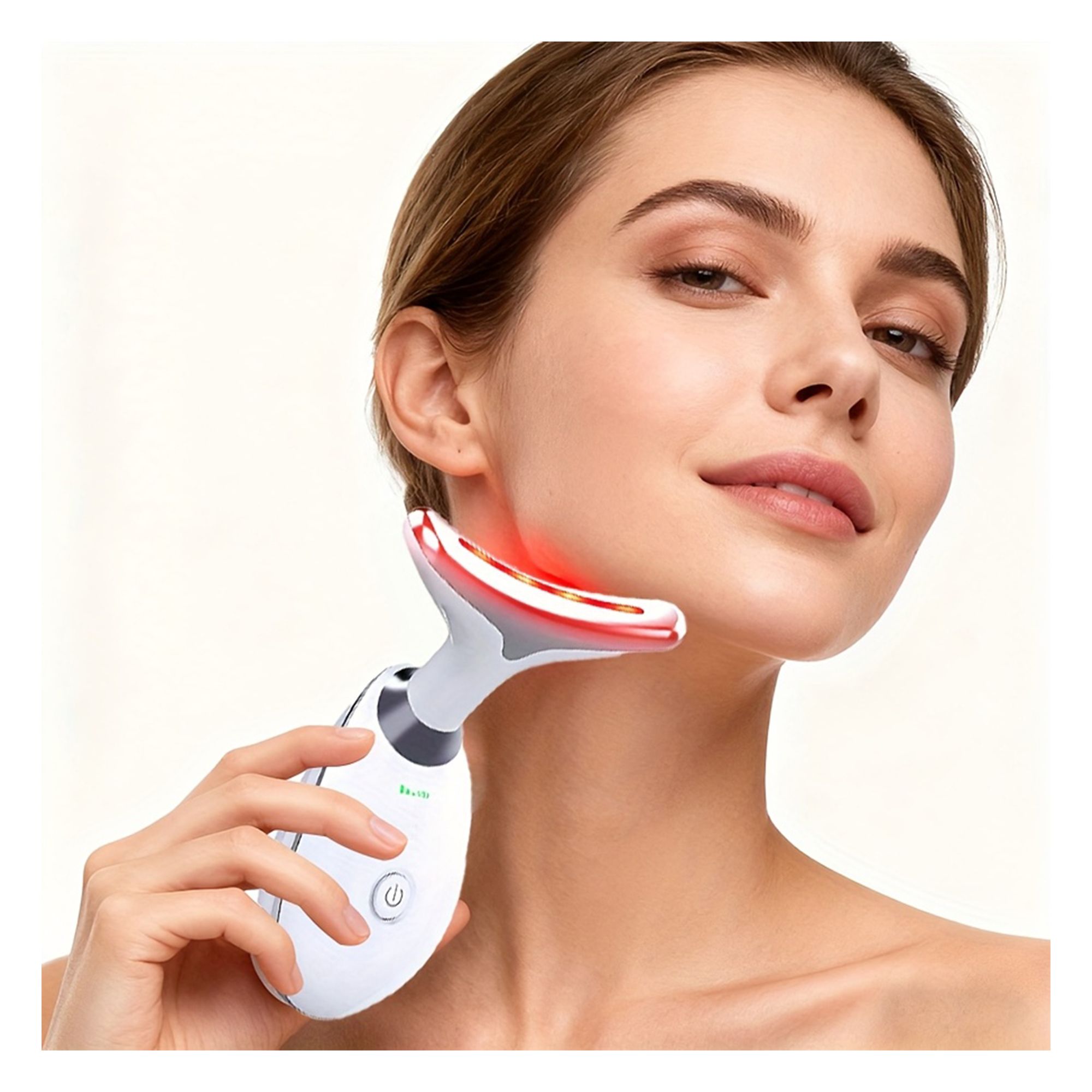 Dragodirect 7 Color LED Face & Neck Massage Device Vibration Beauty Tool