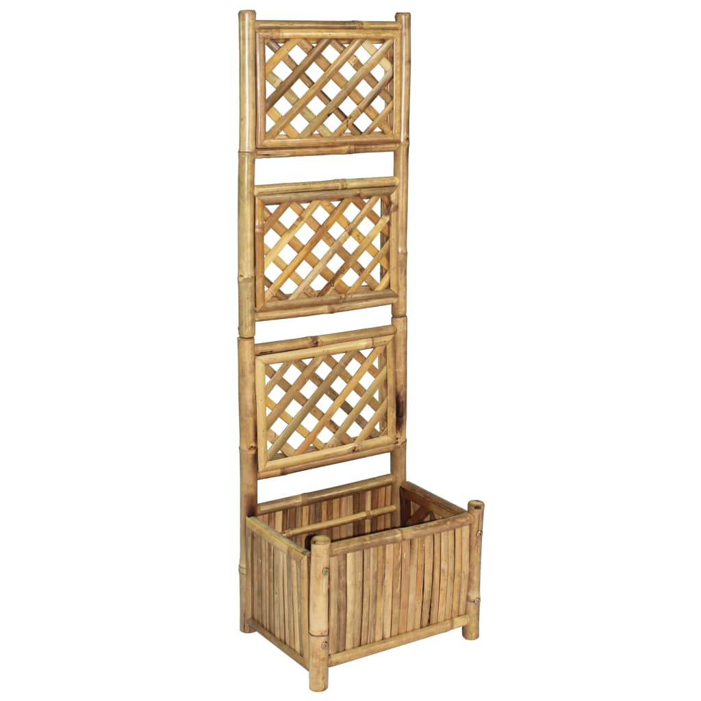 Donica Brąz 40 cm Bambus vidaXL
