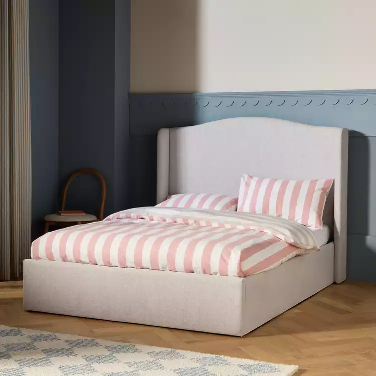 Habitat Keswick Small Double End Lift Ottoman Bed - Cream