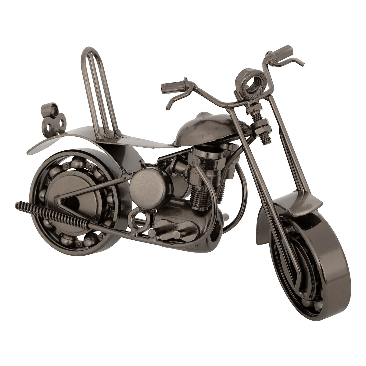Motorbike decoration "Imran" Silver, L.20 cm