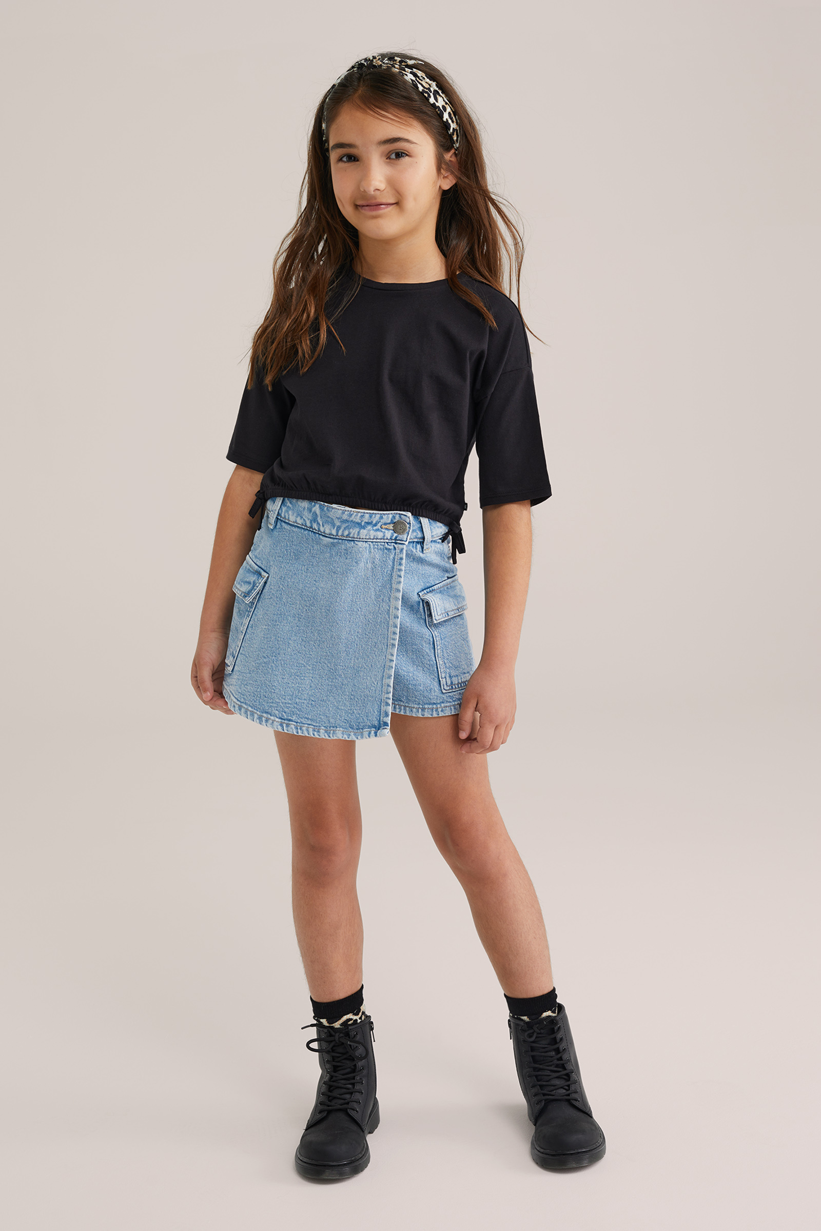 Meisjes cropped T-shirt