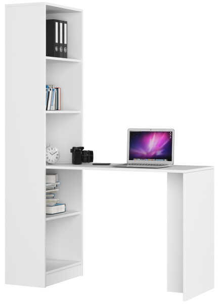 Biurko SMART Białe 125x50x180 cm