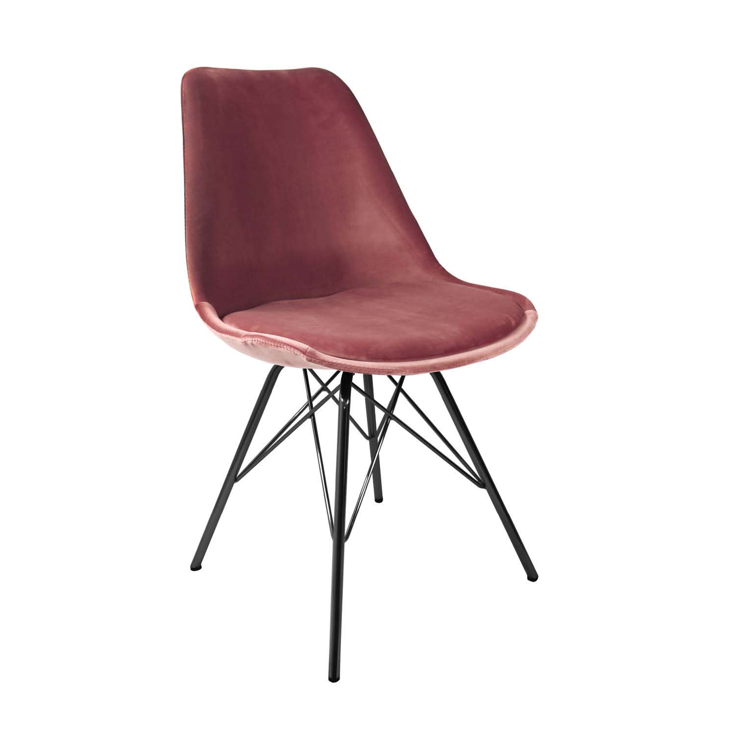 Kick kuipstoel Velvet - Roze