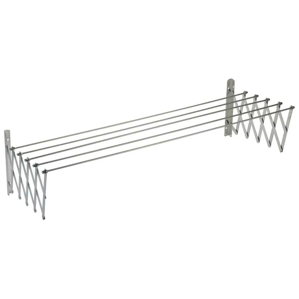 Sauvic Extendable stainless steel clothesline 180 cm