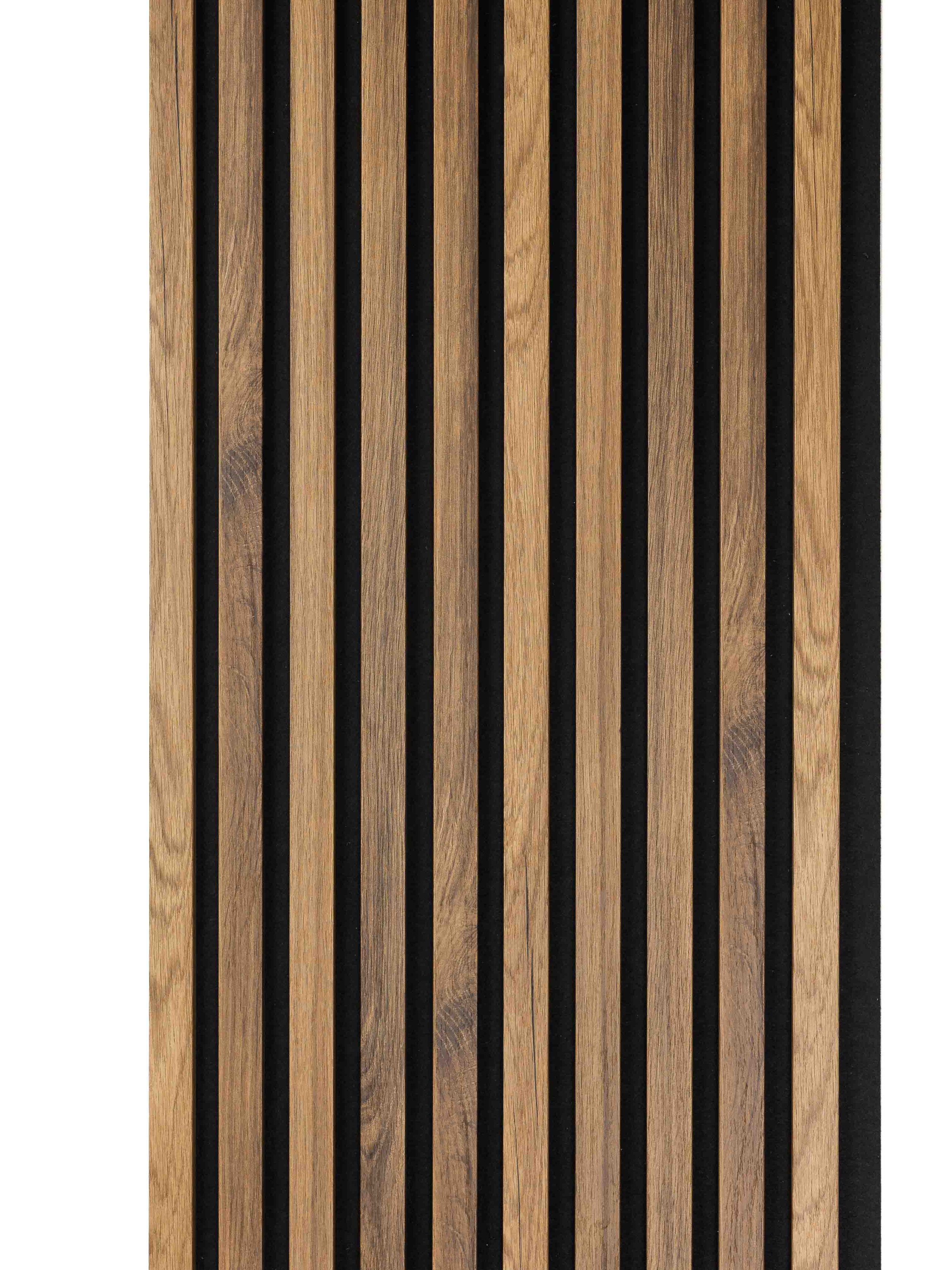 Lamele na Czarnym Filcu SunWood Dąb Valencia 275x46 cm Akustyczne 1 szt.