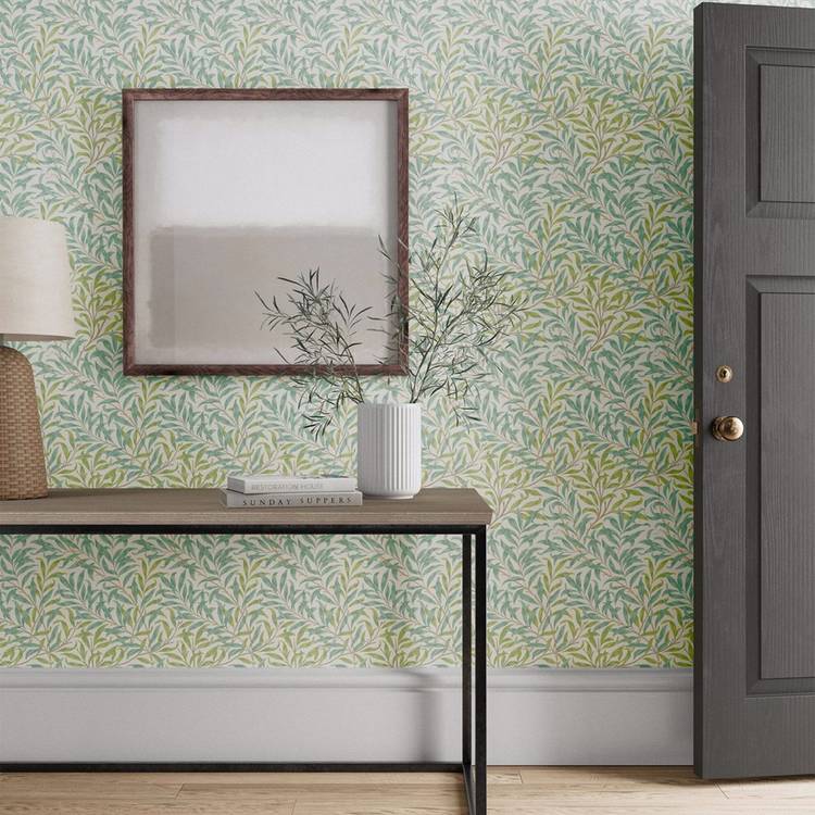 Morris & Co. Willow Bough Blue Floral Wallpaper