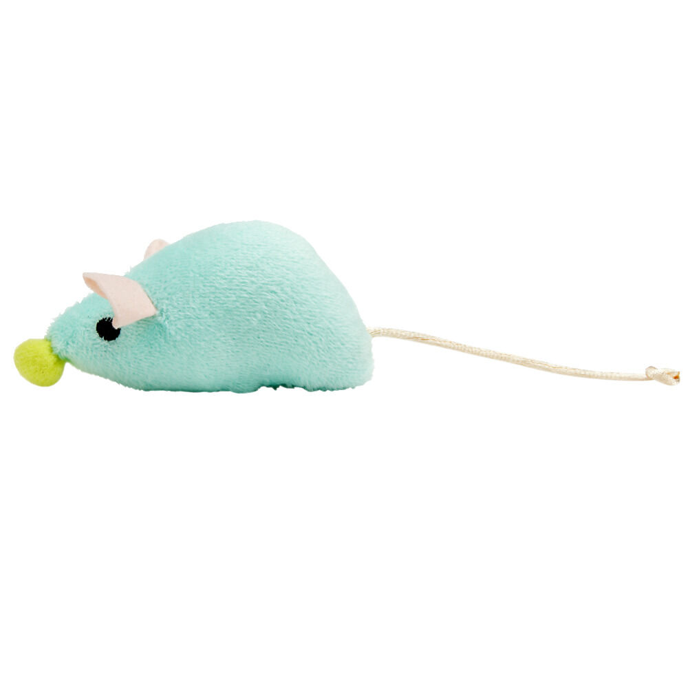 Jouet pour chat en forme de souris bleue