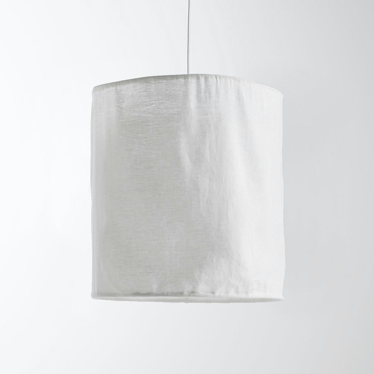 Suspension / Abat-jour en lin froissé Ø30 cm, Thad