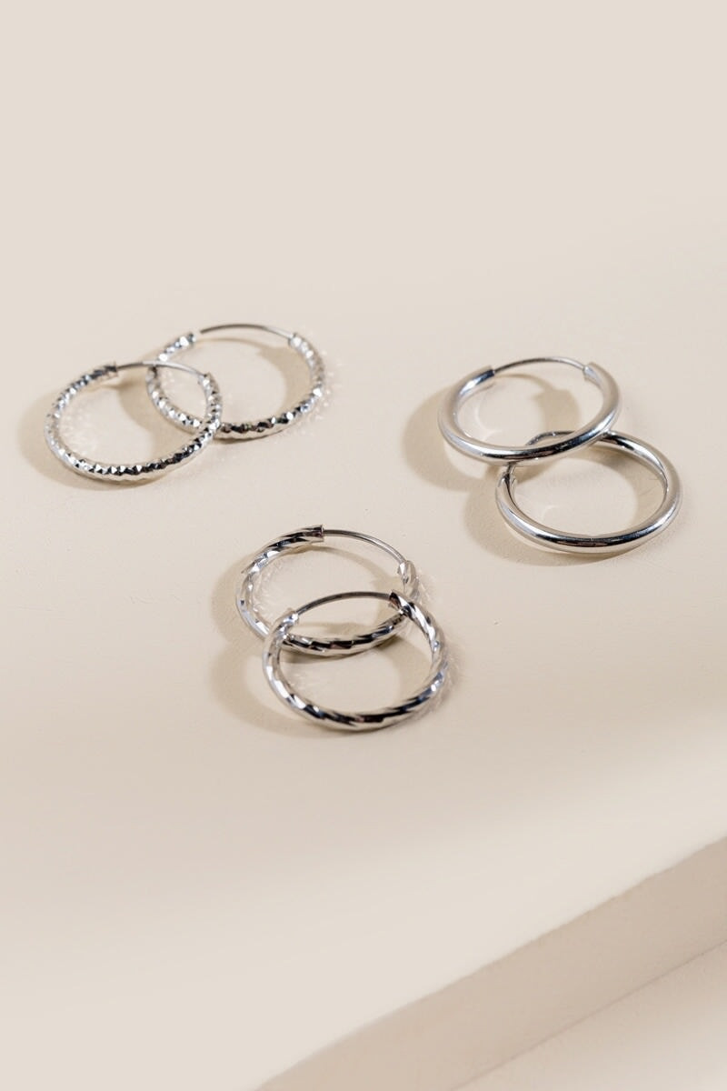 Reema Huggie Hoops Set