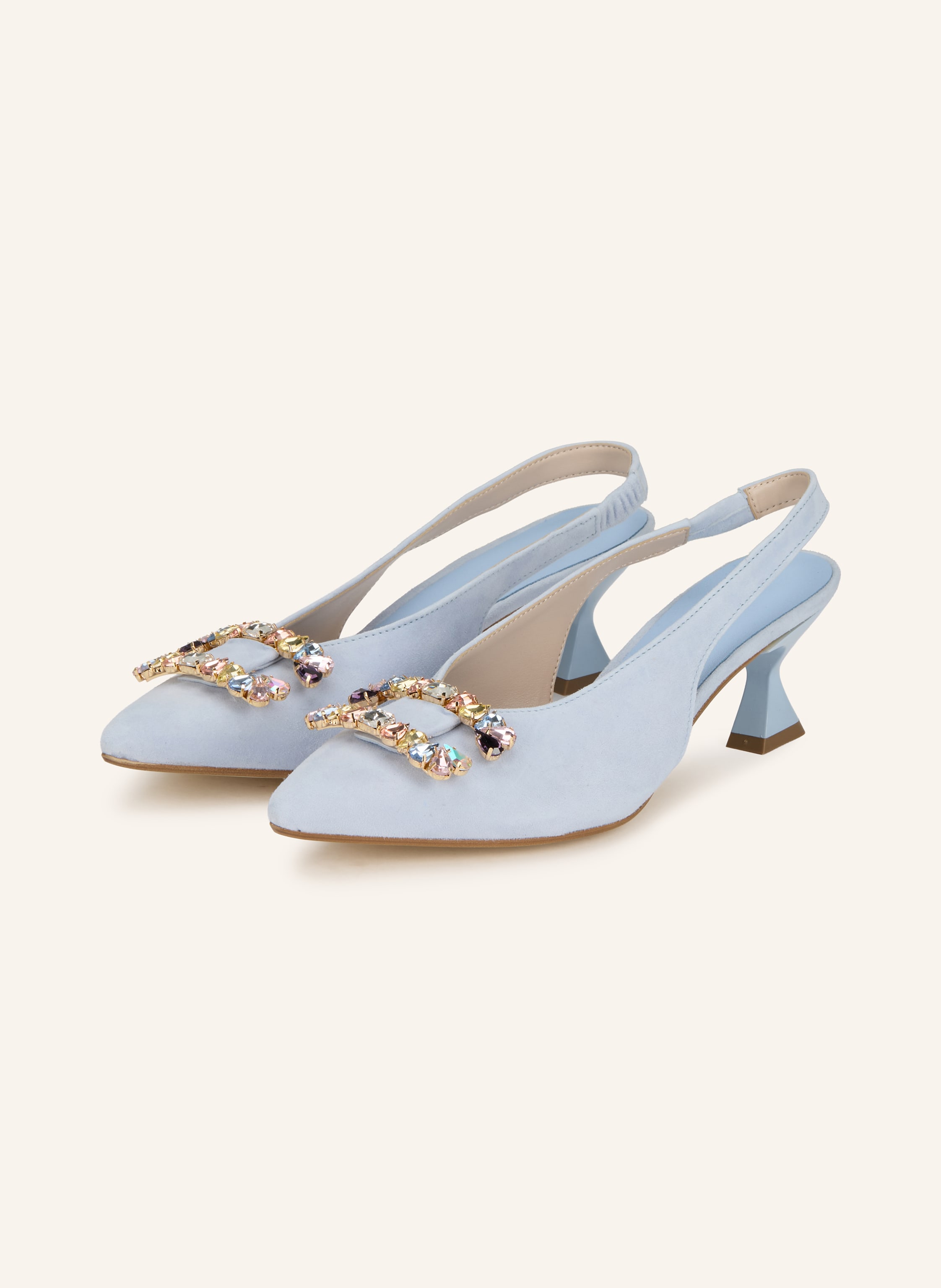 darling harbour Slingpumps mit Schmucksteinen