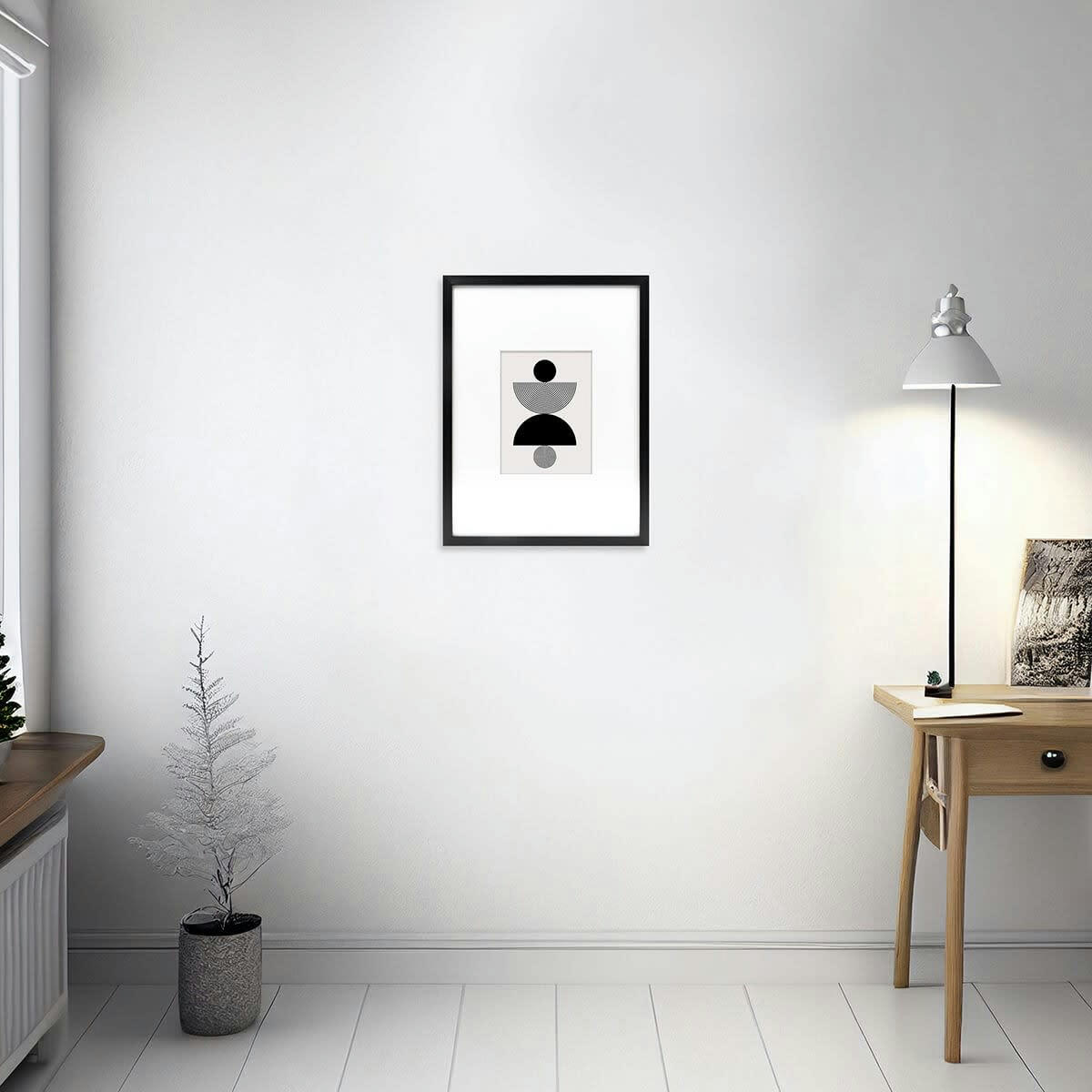 WILD - Cadre photo noir 30x40 cm avec passe-partout résine recyclée