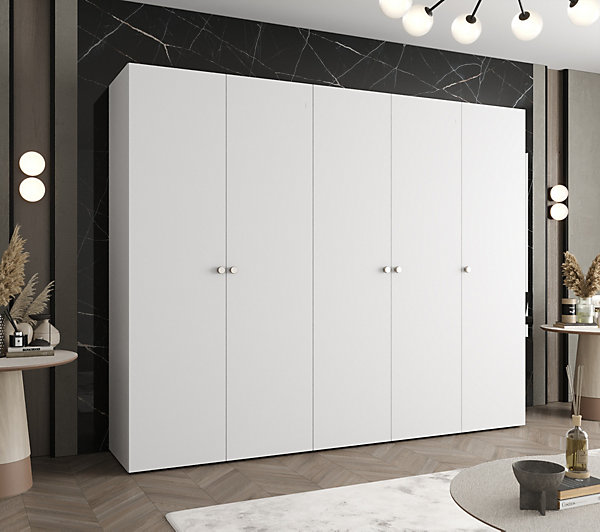 Armoire Parma 1 a portes battantes H. 202 x L.250 x P. 52, 5 portes