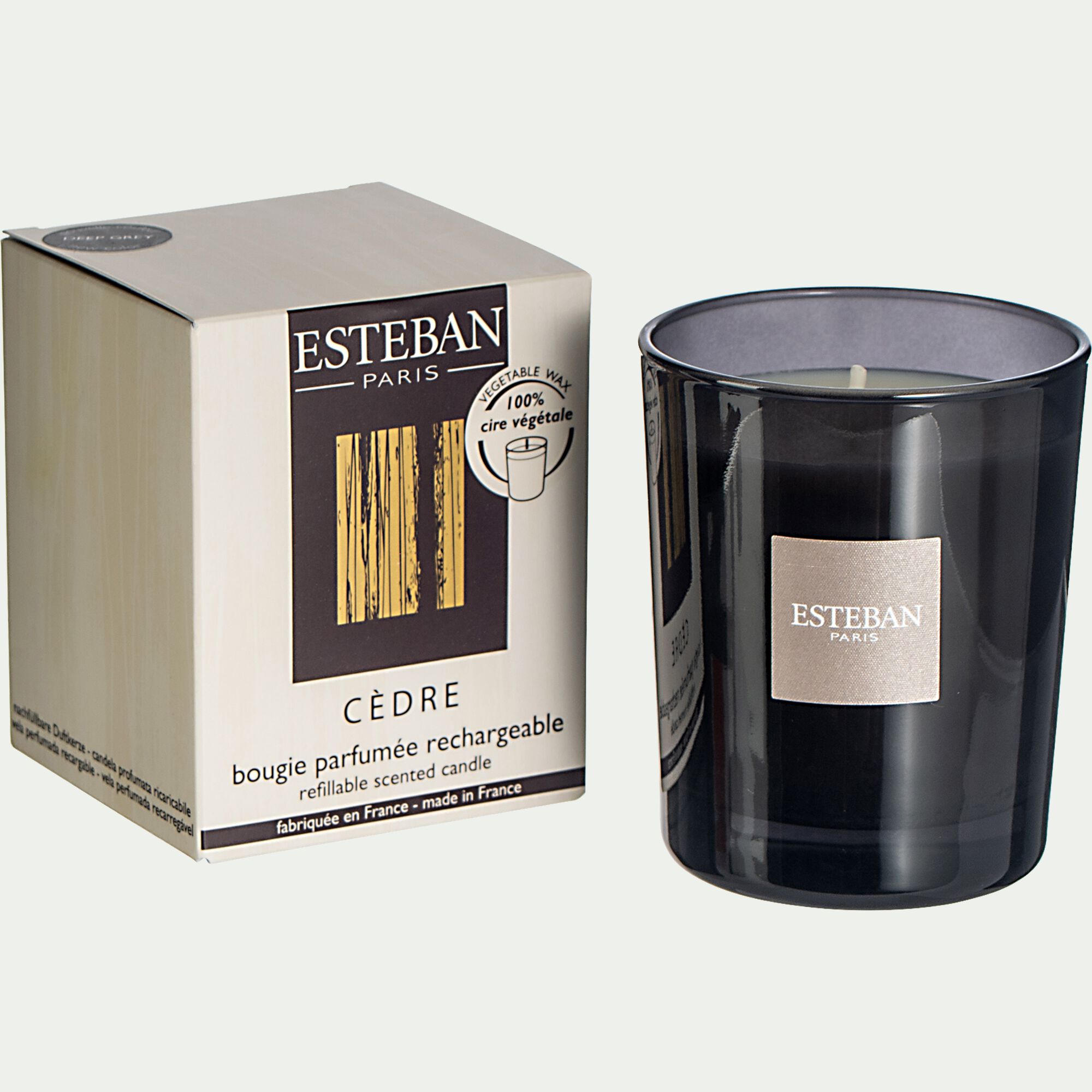 ESTEBAN - Bougie parfumée senteur Cèdre 180g