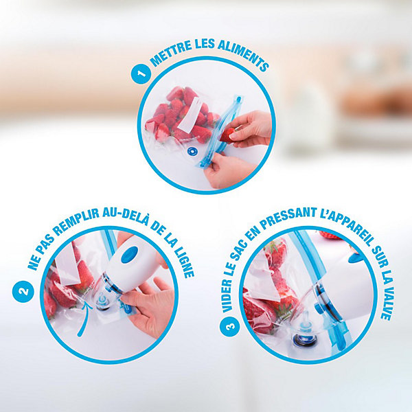 Machine Sous Vide Avec 5 Sacs Réutilisables Sealy Conservair