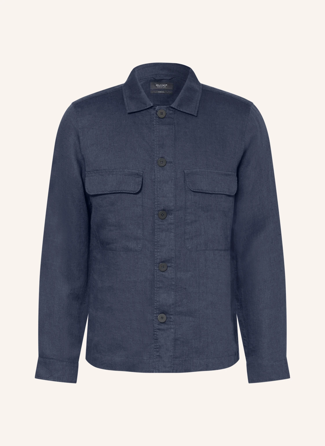 OLYMP SIGNATURE Overshirt aus Leinen