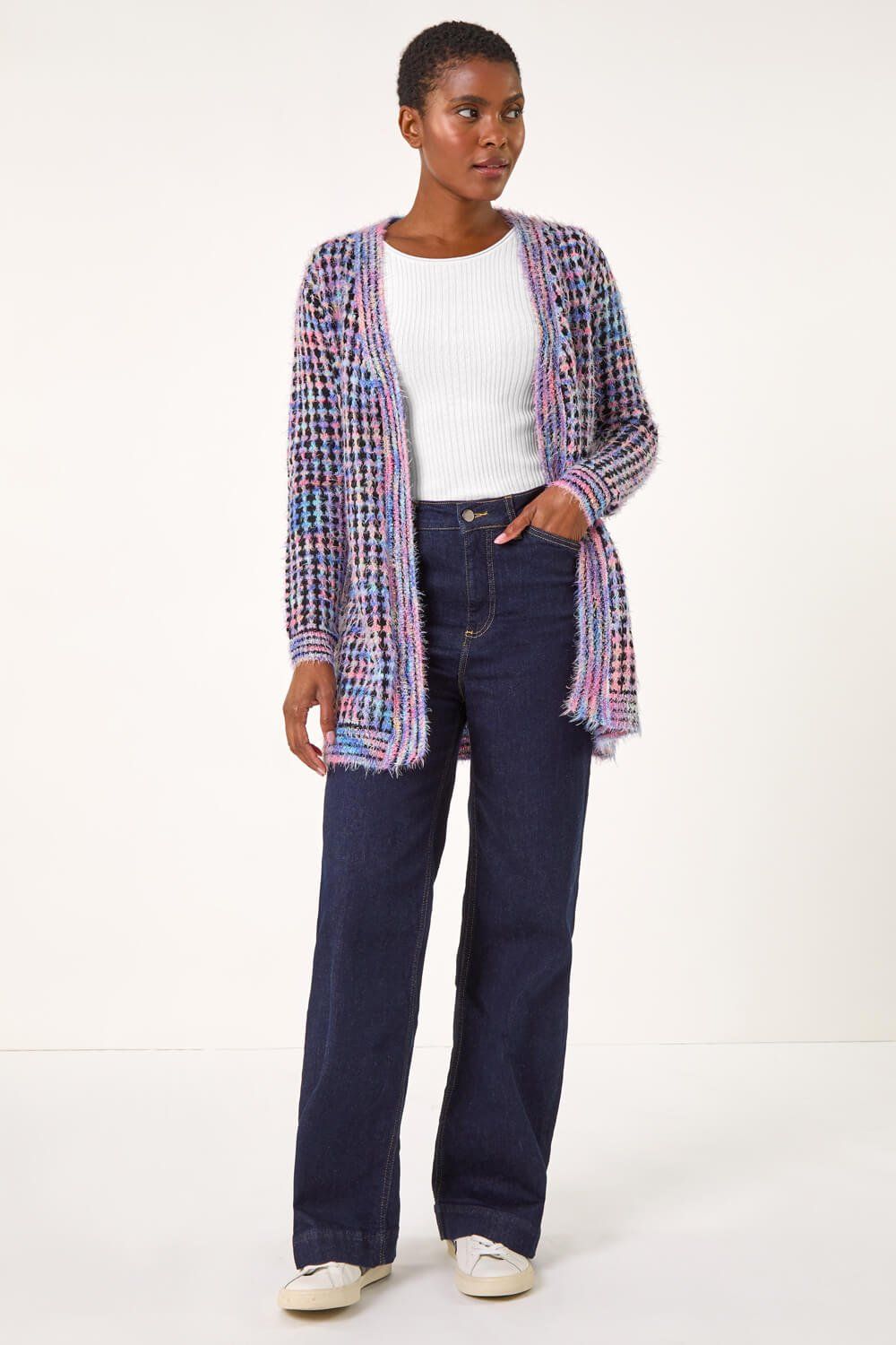Roman Spacedye Fluffy Cardigan