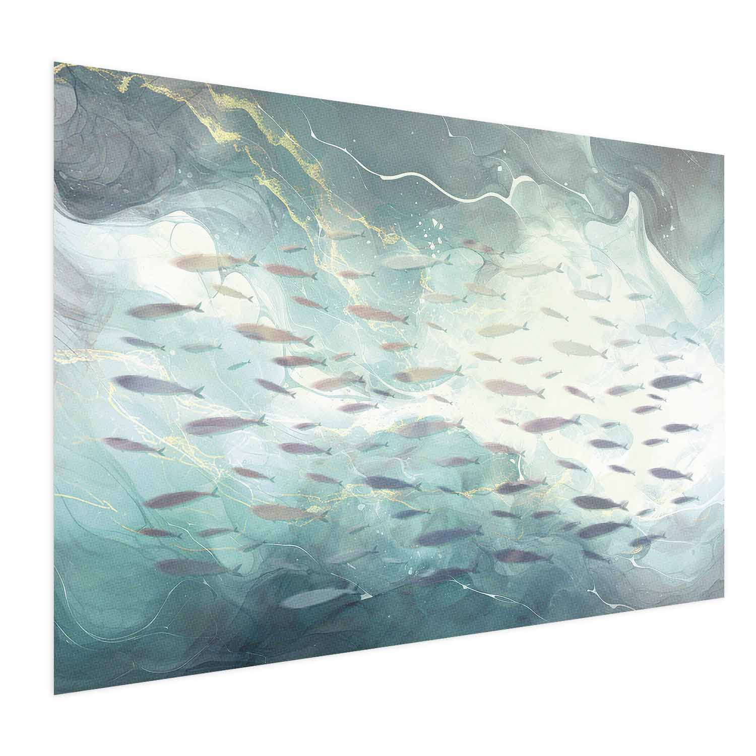 Plakat Ławica ryb 30x21 cm