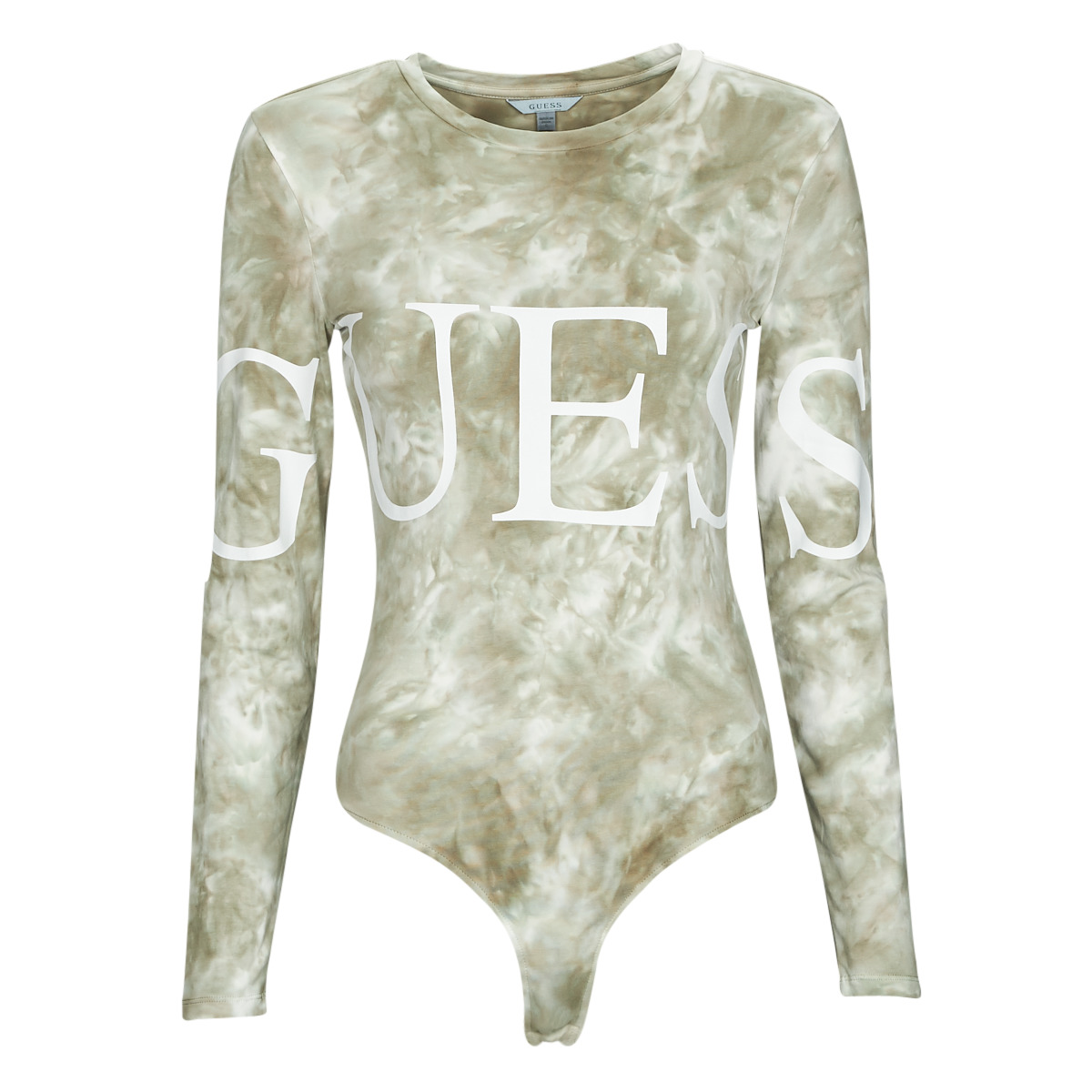 Guess - LS GUESS LOGO - Kaki