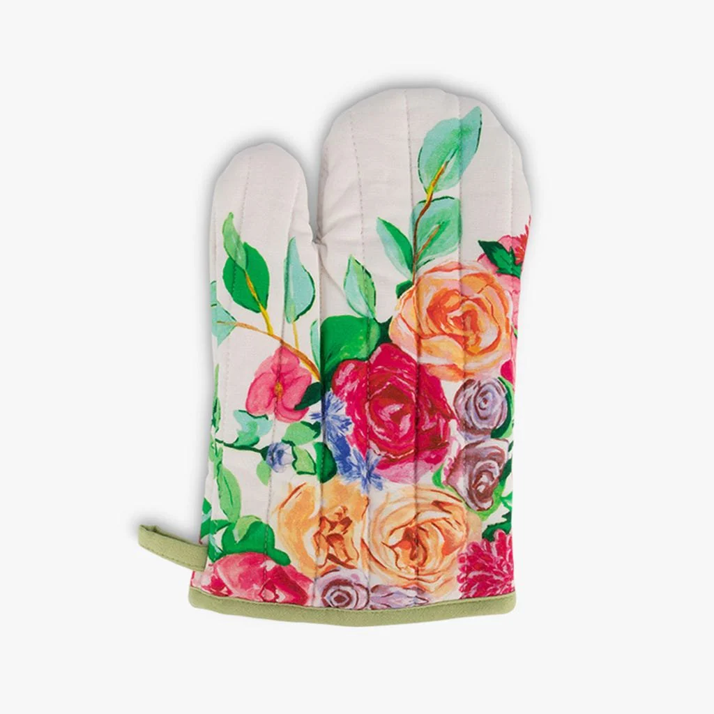 Pega Luva Algodão Flores MARIE