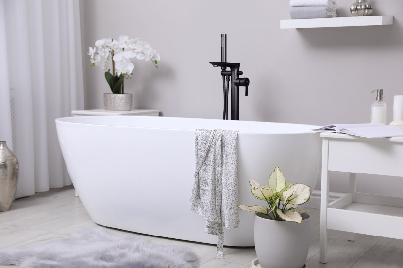 Bateria wannowa wolnostojąca Invena GLAMOUR czarny