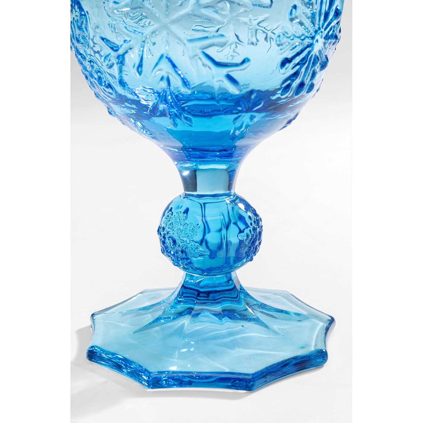 Wijnglazen Ice Flowers blauw (6 Set) Kare Design