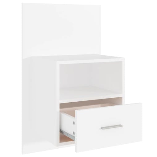 NNEVL Wall-mounted Bedside Cabinet White