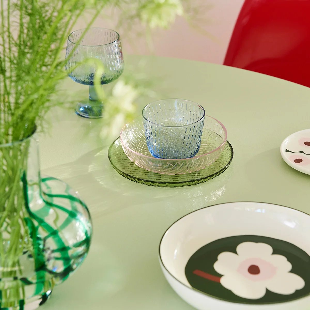 Marimekko - Syksy Teller, Ø 17 cm, olive (2er-Set)
