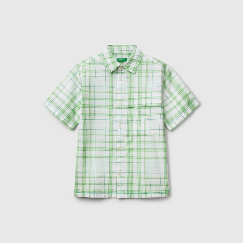 Oversized check shirt