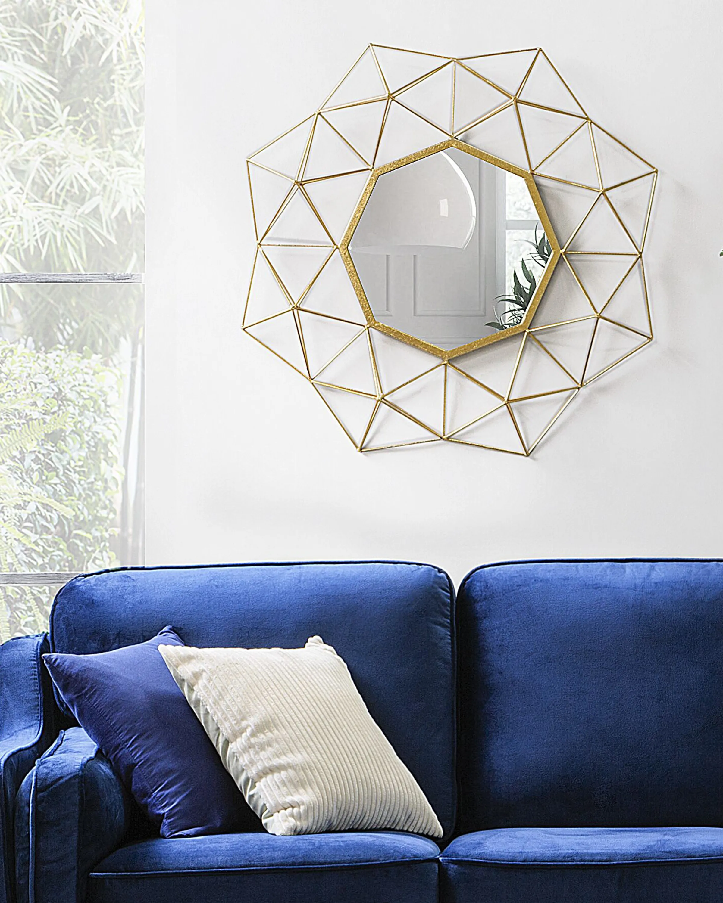 Wall Mirror GAILLAC 80 cm 80 cm Metal Gold