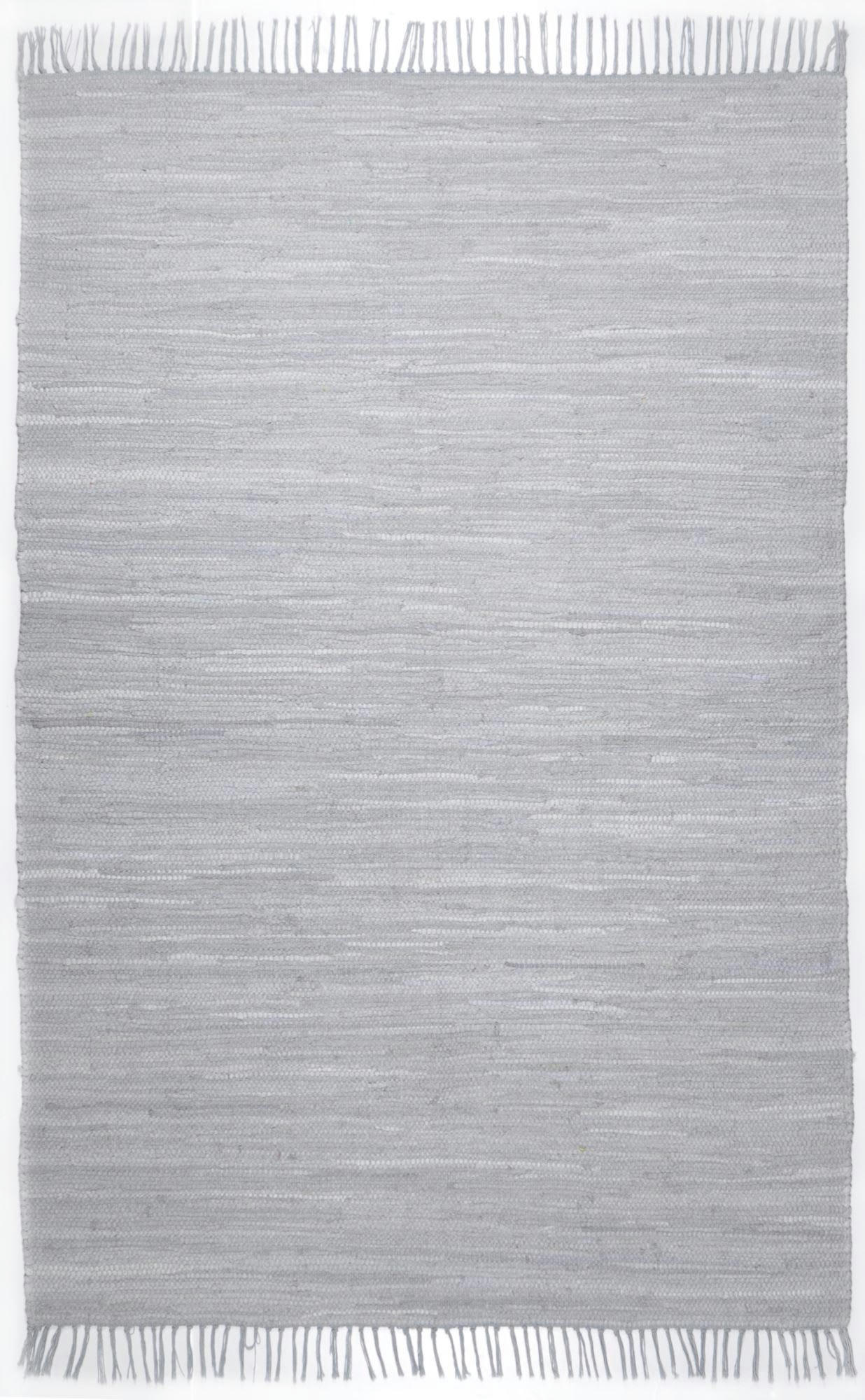 HAPPY COTTON - Tapis réversible en coton - tissé à la main - Gris 90x160