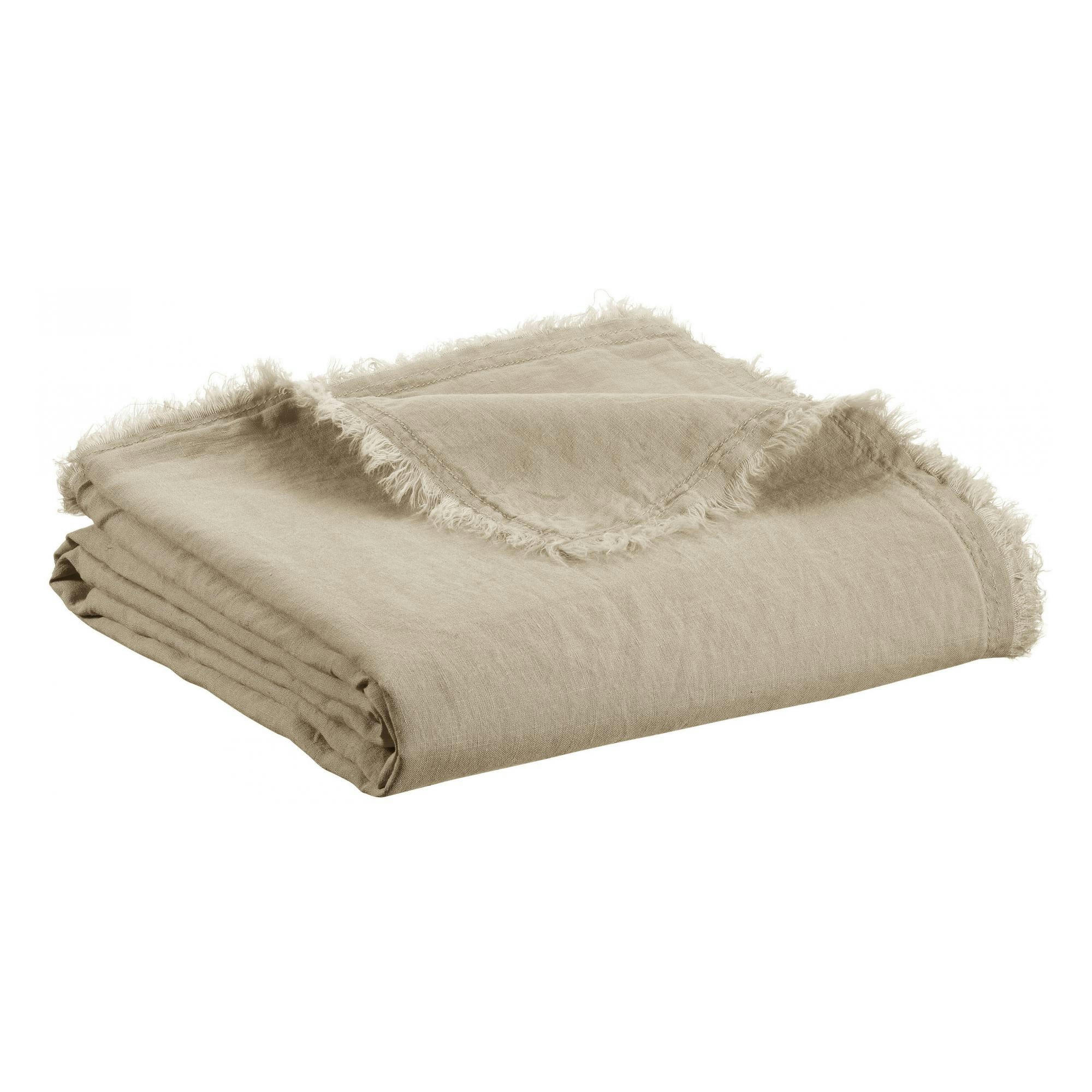 ZEFF - Plaid  Nomade en lin naturel 130 x 180