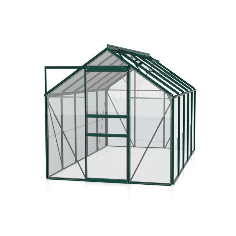 Serre en verre Venus verte 6,2 m² VITAVIA