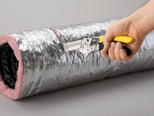 Malco FDC3 Flex Duct Tool, Multi-Purpose HVAC Tool with Dual-Edge Knife & Wire Cutter for Flexible Duct Installation