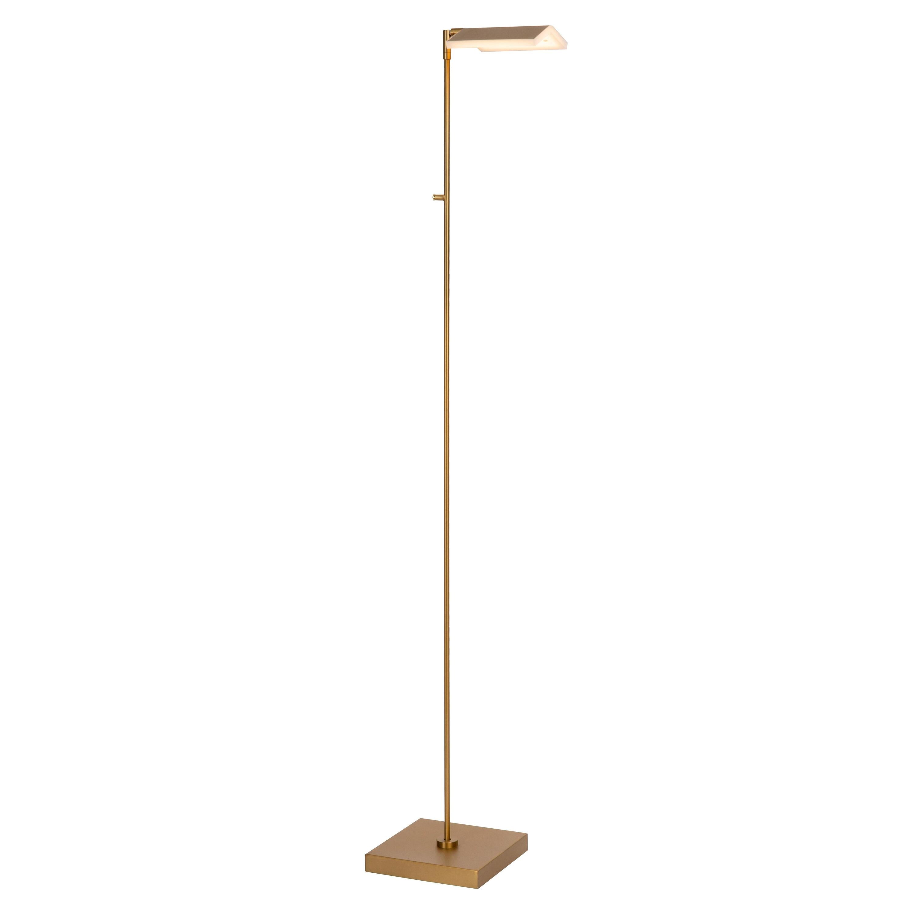 Aaron vloerlamp LED goud messing