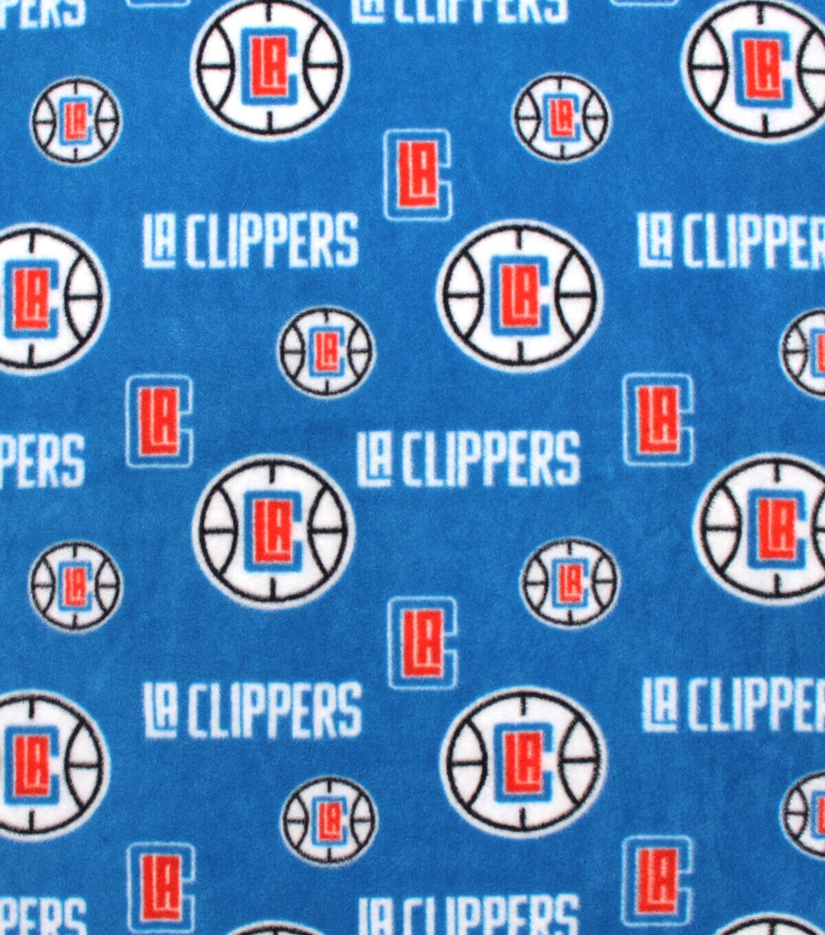Los Angeles Clippers Fleece Fabric Allover