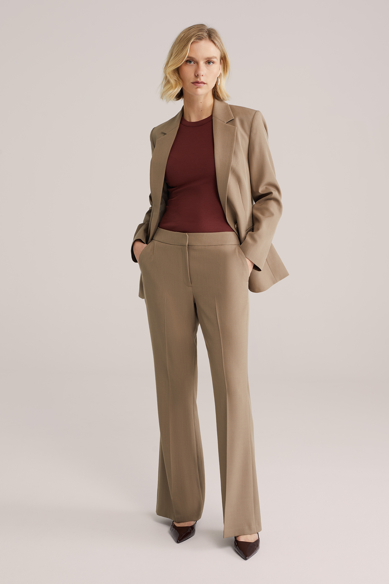 Dames flared pantalon