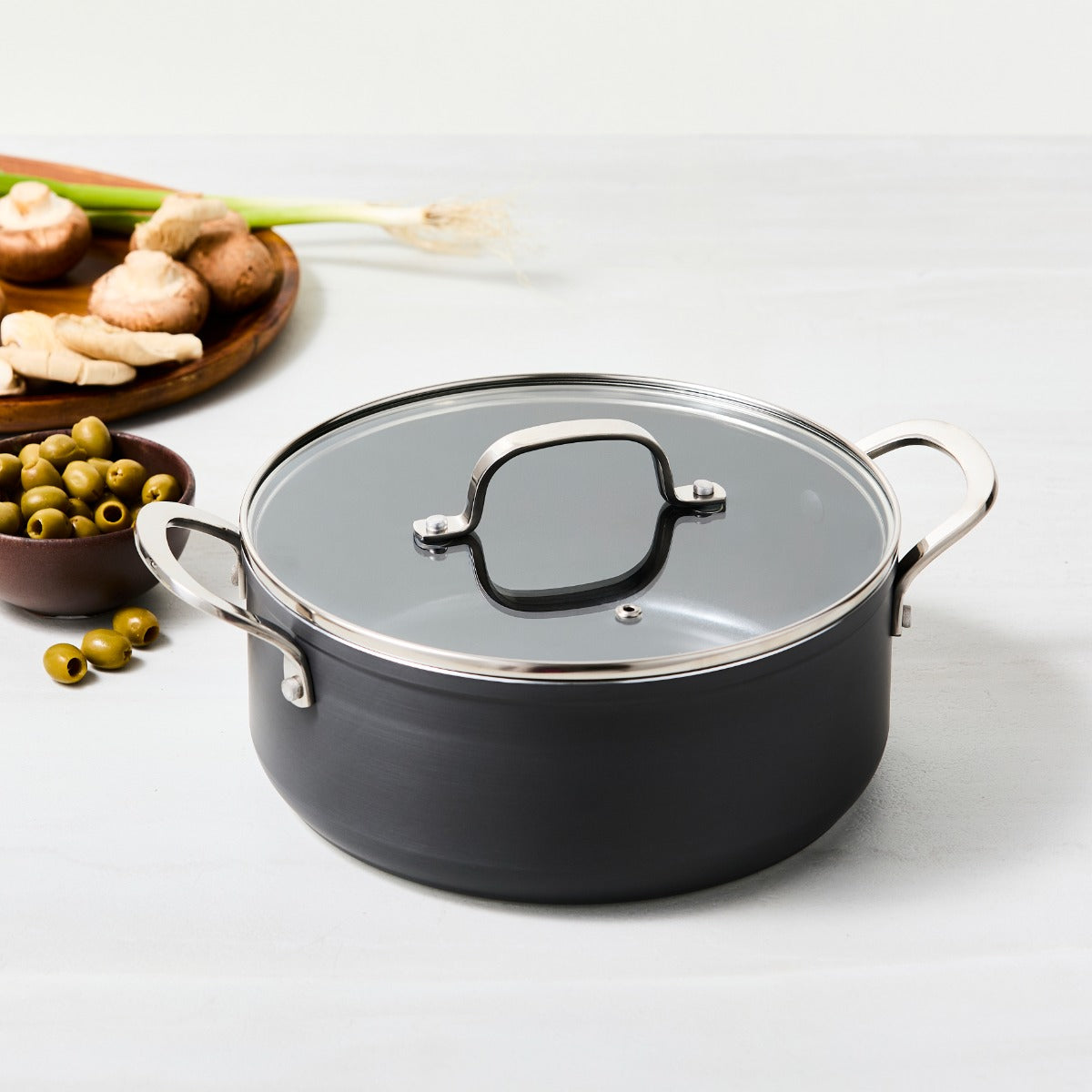 ISENVI Victoria Forged keramische kookpan 28 CM - RVS greep