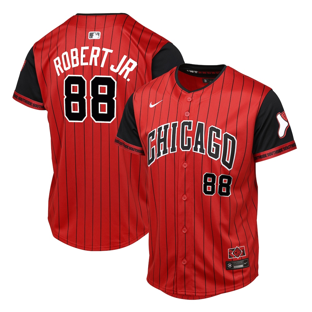Luis Robert Jr. Chicago White Sox Youth 2025 City Connect Limited Player Jersey - Red/Black