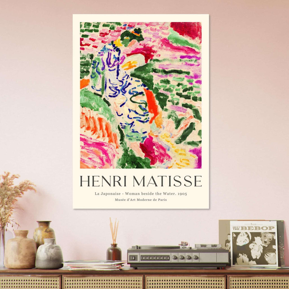 Artfulprints Poster Matisse - La japonaise 1905  - 70x100 cm - Meerkleurig