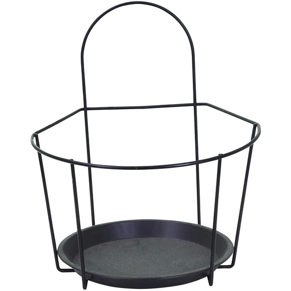 Blumentopfhalter, Metall, schwarz
