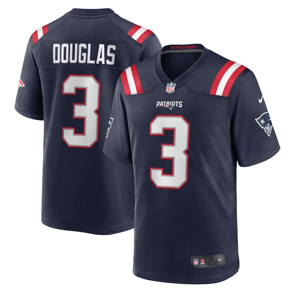 Demario Douglas New England Patriots Nike  Game Jersey -  Navy